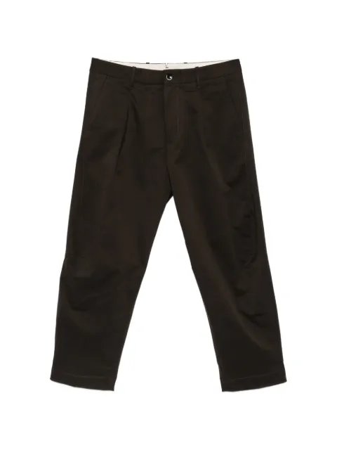 Nine In The Morning pleated straight-leg trousers Brown 9FW26GIG41