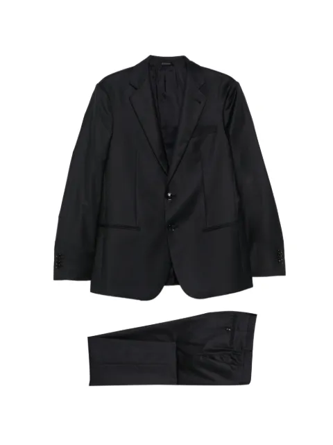 Giorgio Armani single-breasted suit Soho in virgin wool and cashmere Blue GM004604TE10061