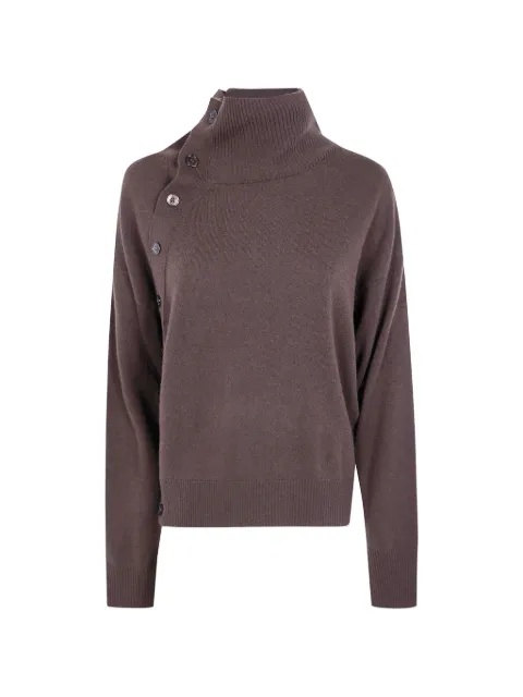 Seventy button-detail high-neck sweater Brown MT4217900331