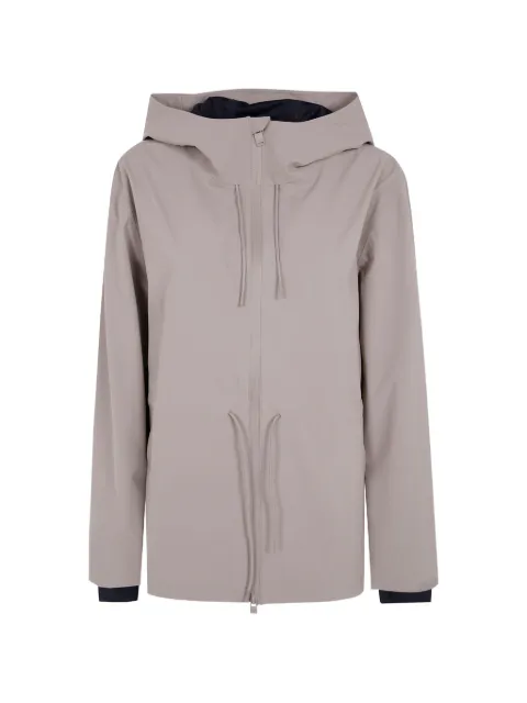 Rains drawstring hooded coat Neutrals RA12470