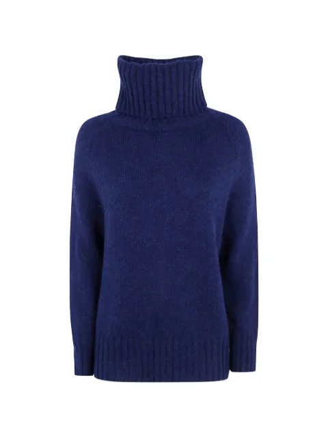 base turtleneck raglan-sleeve sweater Blue B8480085