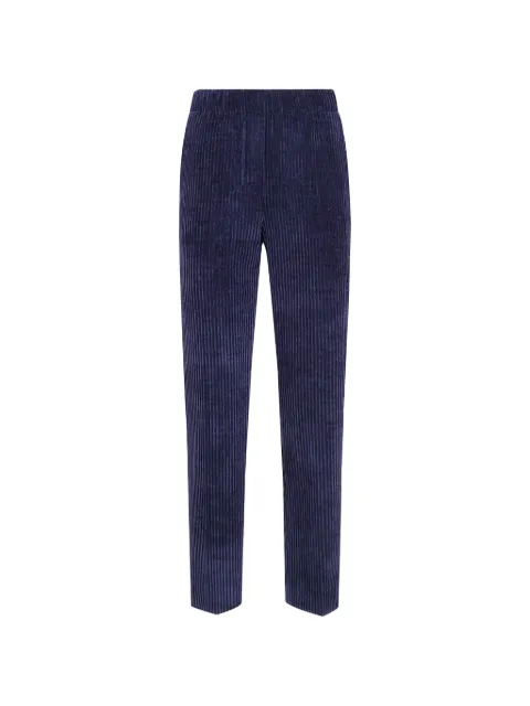 anne claire corduroy-effect elasticated-waist trousers Blue D19511706
