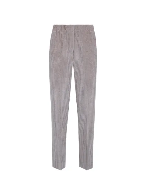 anne claire corduroy-effect elasticated-waist trousers Neutrals D19511706