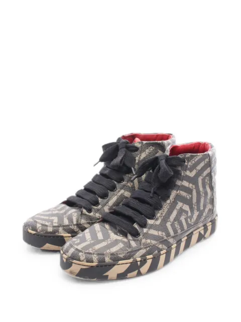 Gucci Pre-Owned 2010s GG Kaleido high-top sneakers Black 1092737
