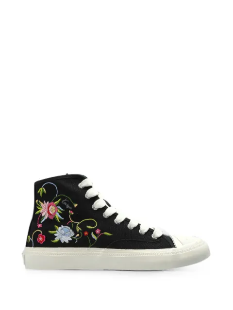 Kenzo Hoshi High floral-embroidered sneakers Black FG62SN026F77