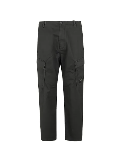C.P. Company Lens-detail cotton cargo pants Black 21CMPA061A110458G