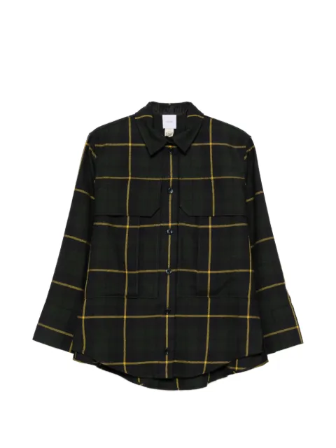 Patou check-pattern flap-pocket shirt Green BL06502615096