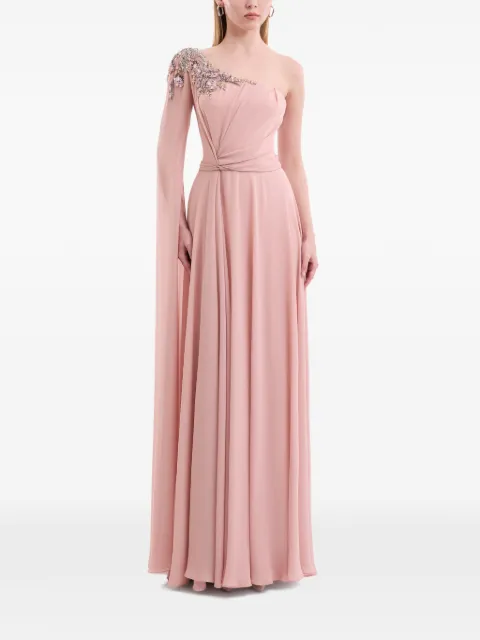 Gemy Maalouf embellished draped dress Pink EDPF262169LD