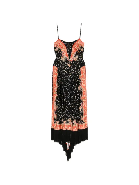 Rabanne all-over floral-print dress Black 20HJRO298VI0283