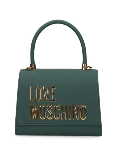 Love Moschino logo-plaque tote bag Green JC4024PP1P