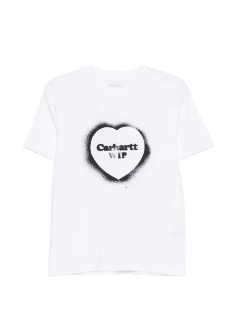Carhartt WIP Spray Heart logo-print T-shirt White I036907