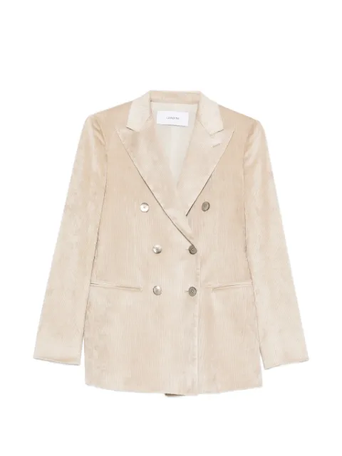 Lardini double-breasted corduroy blazer Neutrals A7ADAMFACD67805