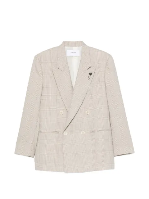 Lardini houndstooth-pattern double-breasted blazer Neutrals A7CAMERONACIF67438
