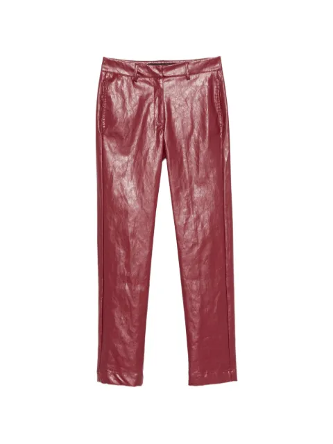 Federica Tosi belt-loop pocket trousers Red 30811302