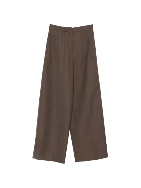 Nine In The Morning Zina pleated trousers Brown 9FW26ZIN07