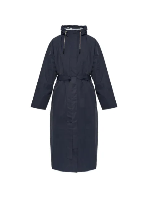 RETHINKIT STUDIOS belted hooded coat Blue 20630803