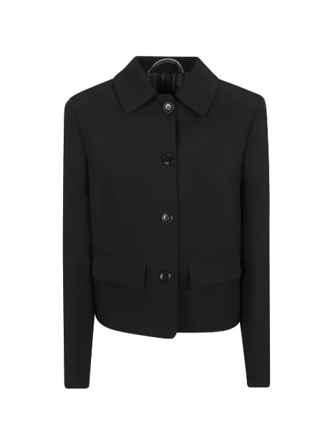 Ermanno Scervino button-up flap-pocket jacket Black D496I304ILM