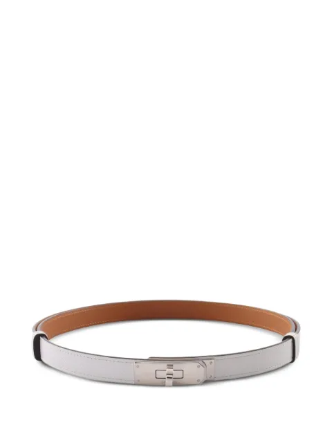 Hermès Pre-Owned 2025 Kelly Epsom belt White 1090081K