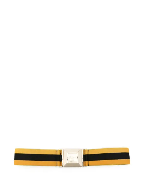 Gucci Pre-Owned 2010s striped belt Yellow GU180CHH