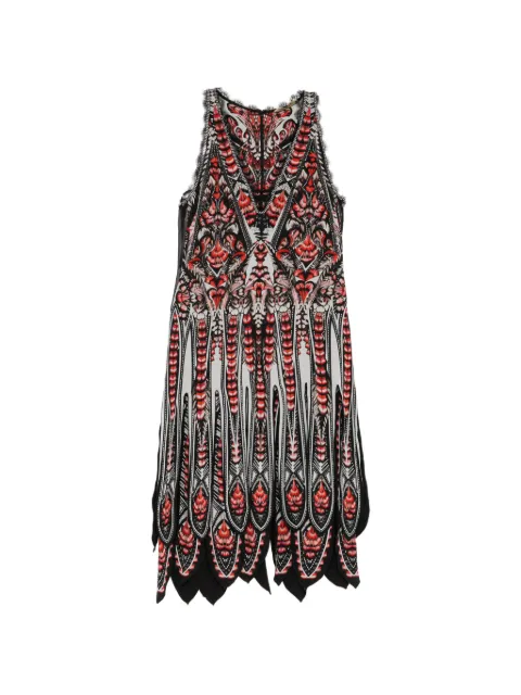 Roberto Cavalli graphic printed midi dress Black YDT104GFH83