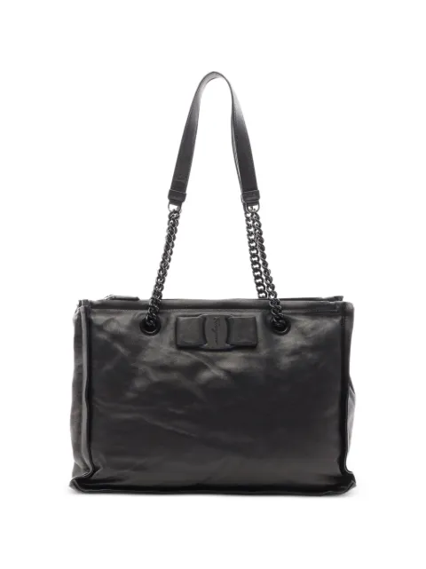 Ferragamo Pre-Owned 2010s Vara Ribbon tote bag Black 1094652