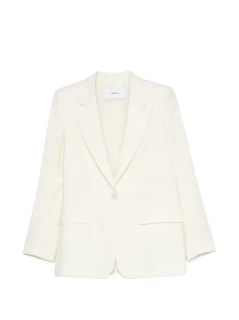 Lardini single-breasted peak-lapel blazer White A7ANGELIUCN65402