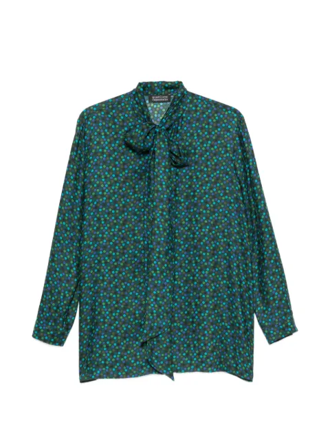 Gianluca Capannolo Katherine polka-dot pussy-bow blouse Green 26ITS513800