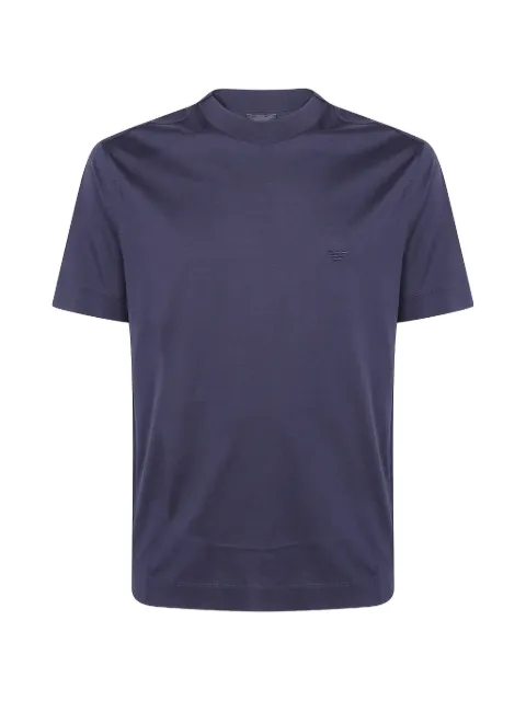 Emporio Armani logo-embroidered T-shirt Blue EM006779AF28078