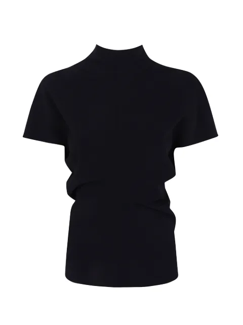 DRHOPE draped high-neck T-shirt Black 48894179