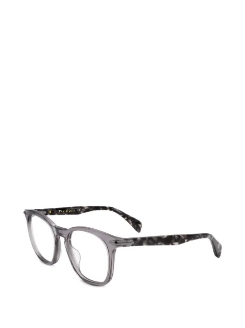 rag & bone tortoiseshell-effect square-frame glasses Grey RNB7037GACI50