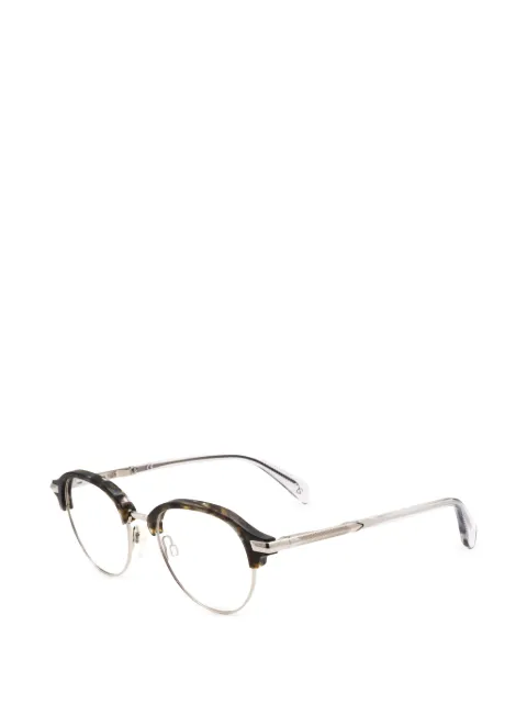 rag & bone round-frame glasses Brown RNB8004ACI48