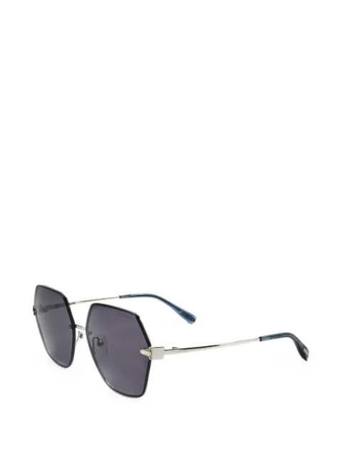 Trussardi geometric-frame sunglasses Black STR452F