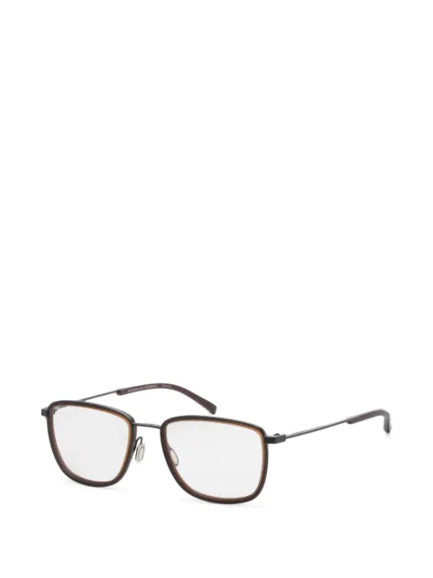 Porsche Design square-frame glasses Brown P836553C
