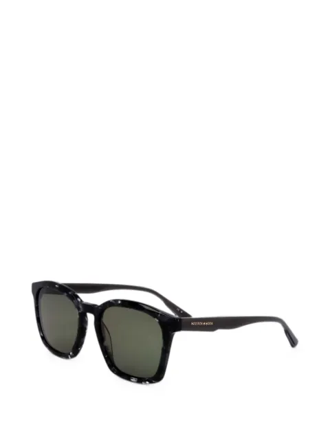 Scotch & Soda tortoise-effect square-frame sunglasses Black SS800601052
