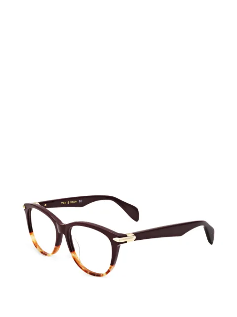 RAG & BONE EYEWEAR tortoiseshell-effect cat-eye glasses Brown RNB3014