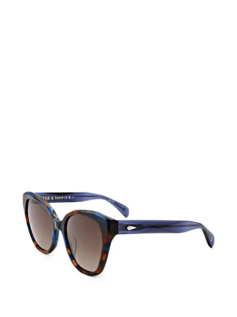 rag & bone tortoiseshell-effect cat-eye sunglasses Blue RNB1083SX8Q54
