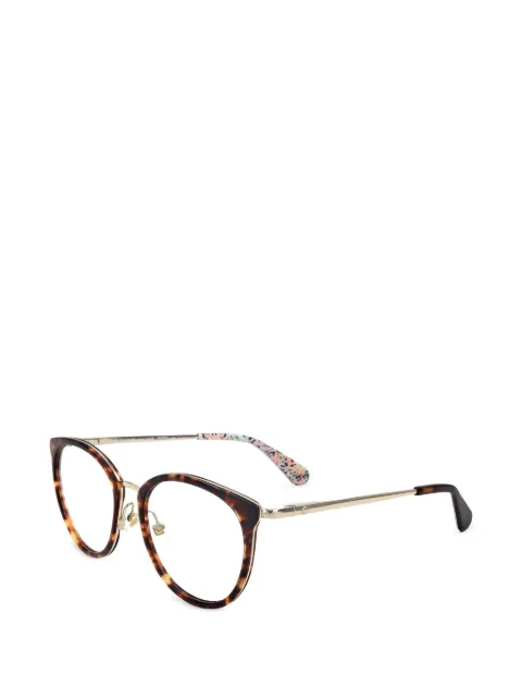 Kate Spade tortoiseshell-effect round-frame glasses Brown ELIANAG08652