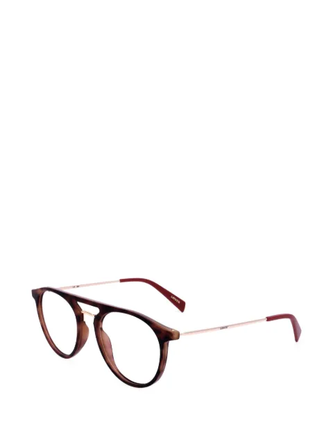 Levi's tortoiseshell-effect round-frame glasses Brown LV1001O6351