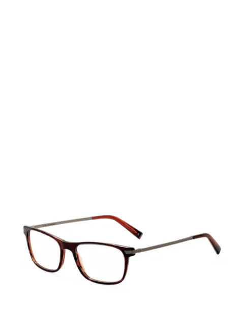 John Varvatos tortoiseshell-effect rectangle-frame glasses Brown V412540BRO