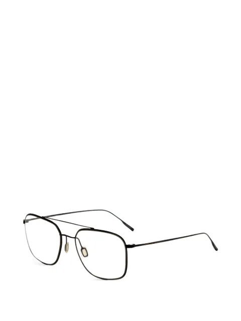 Porsche Design double-bridge geometric-frame glasses Blue P874956D