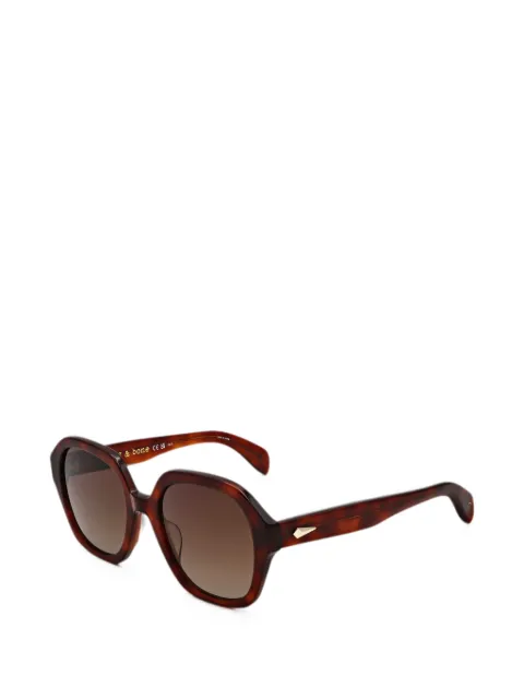 RAG & BONE EYEWEAR Elly geometric-frame sunglasses Brown RNB1063S