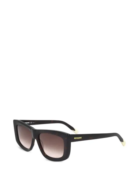 MISSONI EYEWEAR rectangle-frame sunglasses Brown MIS0111S08656