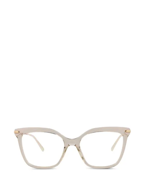 Pomellato Eyewear square-frame logo-detail glasses Neutrals PM0094O30010194004