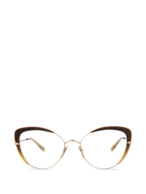 Pomellato cat-eye frame glasses Gold PM0125O30014246003
