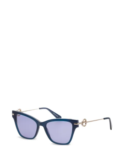 Longchamp logo-plaque cat-eye sunglasses Blue LO737S400