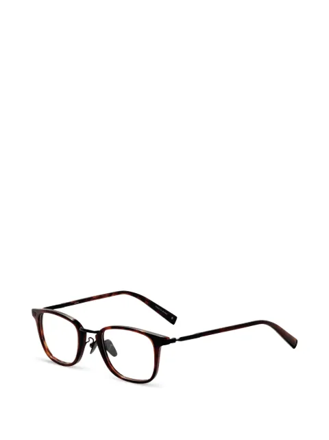 John Varvatos tortoiseshell-effect square-frame glasses Brown V405480BRO