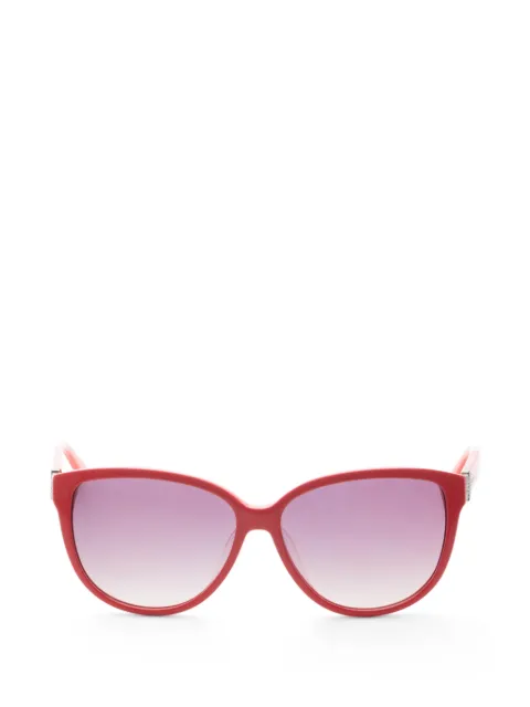 Swarovski crystal-embellished geometric-frame sunglasses Red SK0120F5866B
