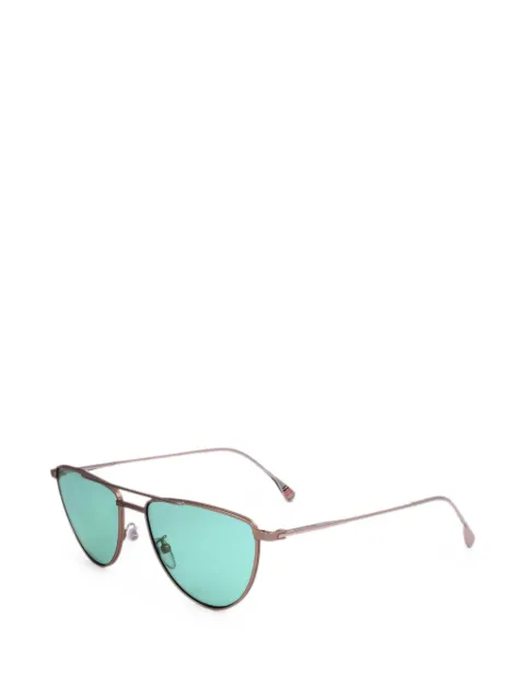 Paul Smith matte-finish geometric-frame sunglasses Gold PSLE08856GARNER002