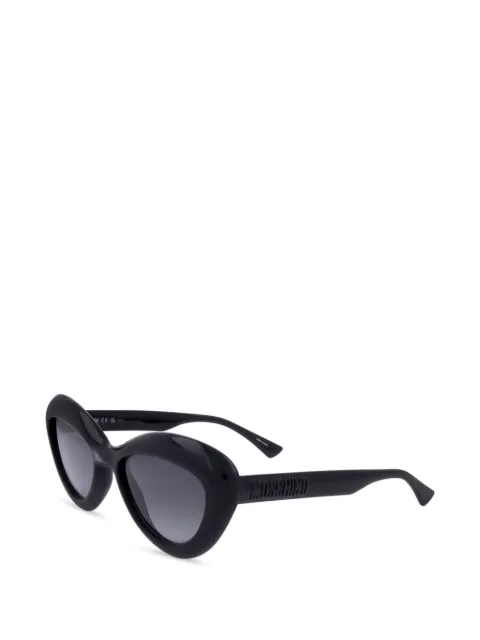 Moschino cat-eye logo-embossed sunglasses Black MOS163S80755