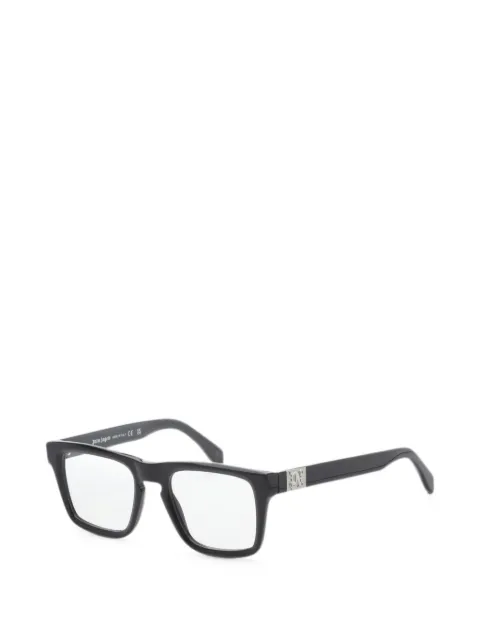 Palm Angels Eyewear Style 7 logo-plaque glasses Black PERJ007F24PLA001100053